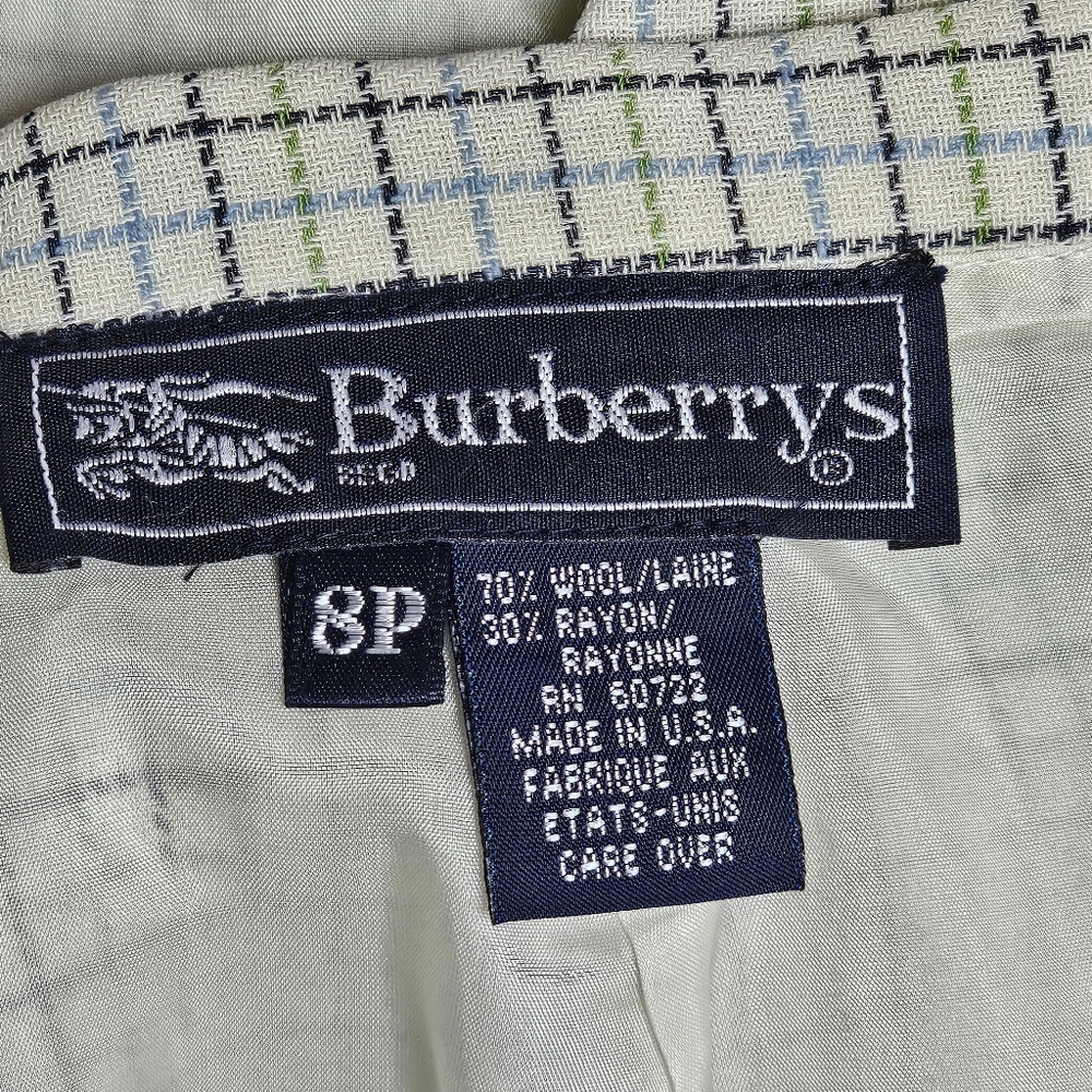 Vintage Burberrys 1980s skirt and vest set